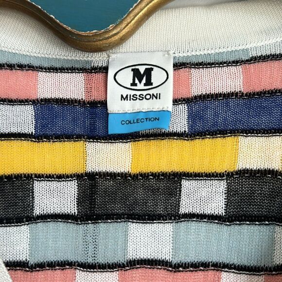 Missoni Knitted Multicolor Button Front Cardigan Sweater - M - Picture 4 of 7